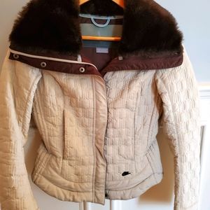 Nike Quilted Faux Fur Jacket